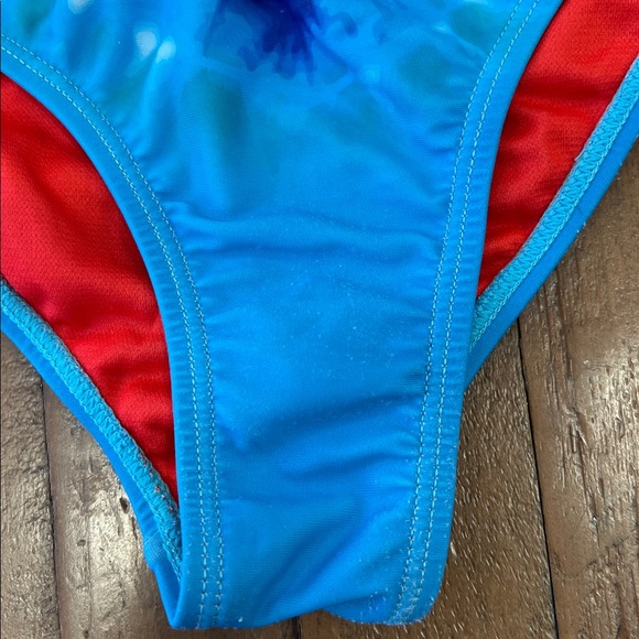 Limeapple tie dye heart one piece swim suit girls 5 bathing suit - Picture 3 of 9